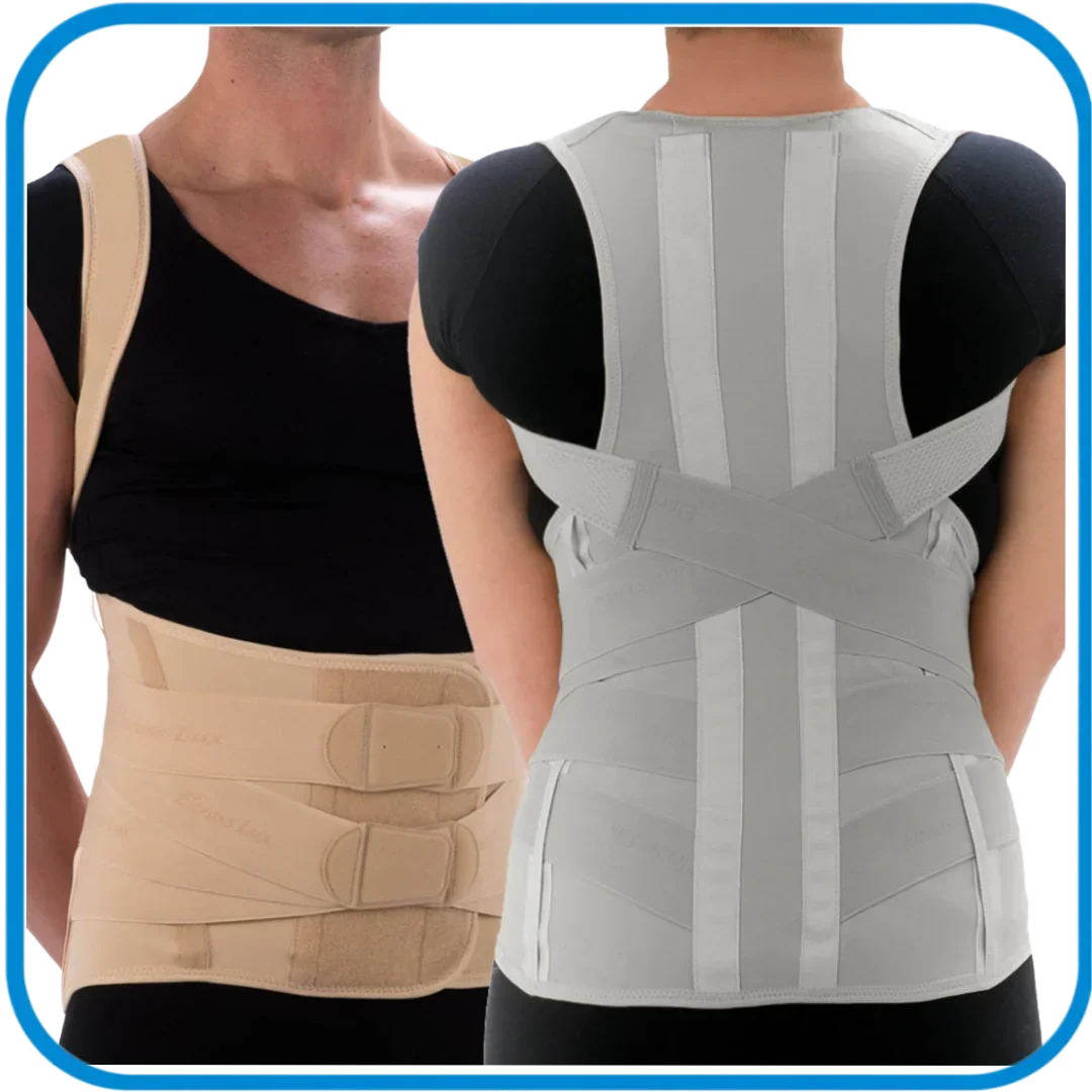 2137 Elcross Lux Corsetto Semirigido Dorsolombare Spallacci - L&G Sport e Benessere 