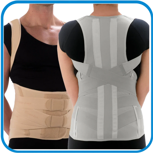2137 Elcross Lux Corsetto Semirigido Dorsolombare Spallacci - L&G Sport e Benessere 