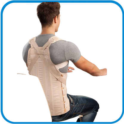 Busto Spallaccio Dorso Lombare Semirigido A Trazione Antero-Posteriore - L&G Sport e Benessere 