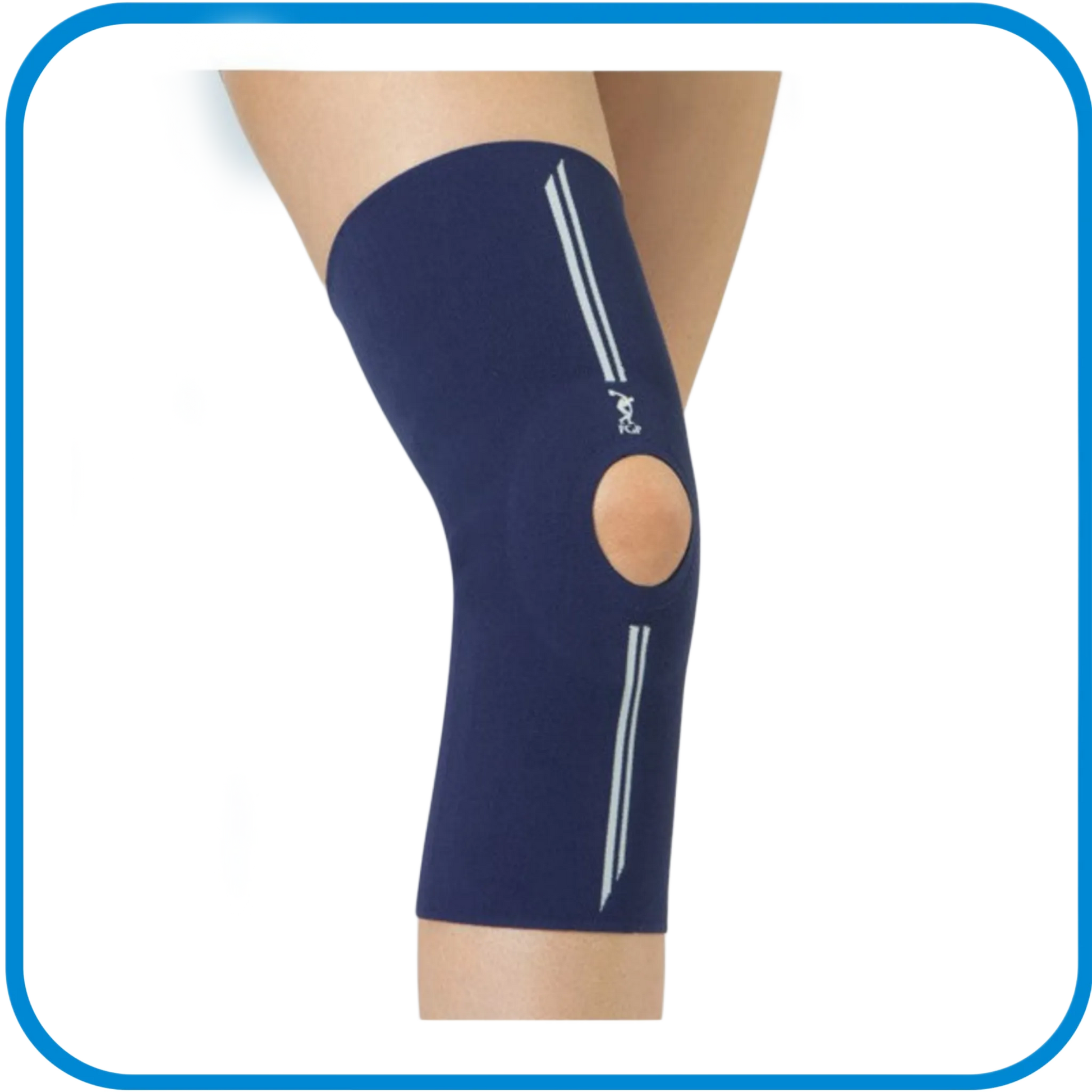 Ginocchiera Traspirante Con Stabilizzatore Rotuleo A Mezzaluna - L&G Sport e Benessere 
